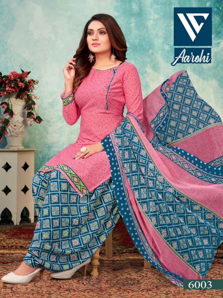Sss Aarohi 6 Regular Wear Cotton Indo Printed Dress Material Collection